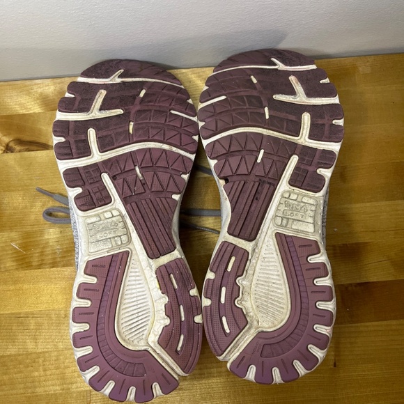 WOMEN'S Brooks Adrenaline GTS XX 20 Gray Purple Running Shoes Cushion Size 8 - Picture 7 of 16
